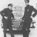 Fictitious patrolmen, Fred Gwynne and Joe E. Ross pose in a 1960's publicity photo. (Courtesy of General Artists Corporation)